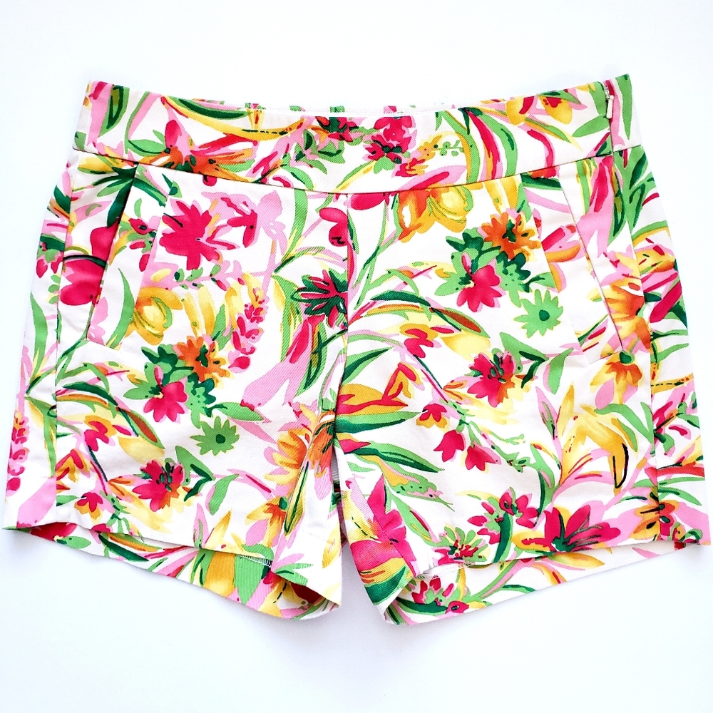 NWOT J.CREW  Off White Garden Floral Shorts